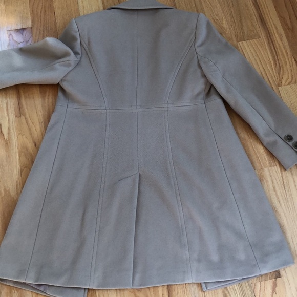 Loro Piana Quiet Luxuryy Tan Peacoat Single Breasted Italian Wool Winter Coat - Picture 8 of 8